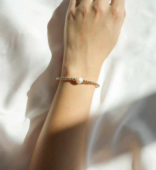 Pulsera Goldfilled con Perla